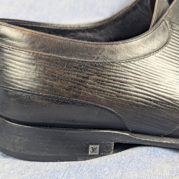 Louis Vuitton Mens Black Leather Epi Derby Shoes Made in Italy Size 9.5 main image 14